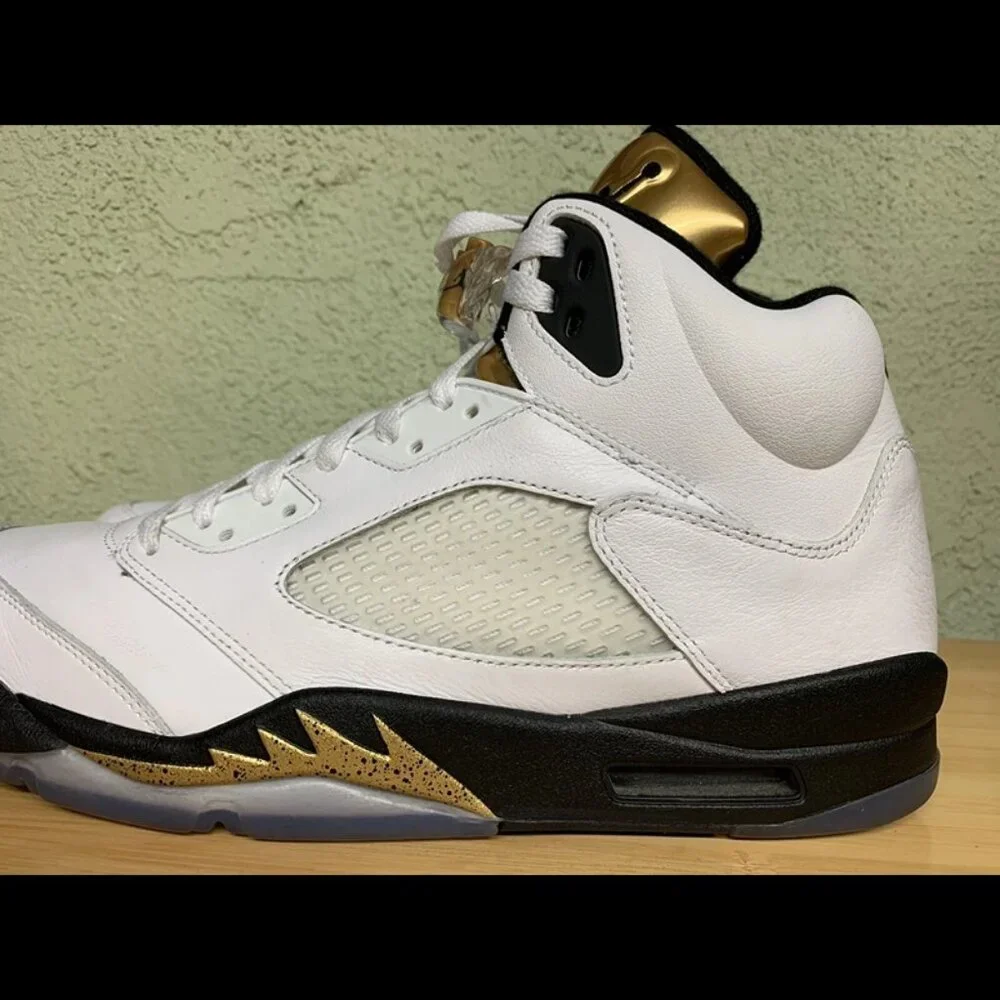 RARE 🚀Nike Air Jordan 5 Retro Olympic Size 13 VNDS‎